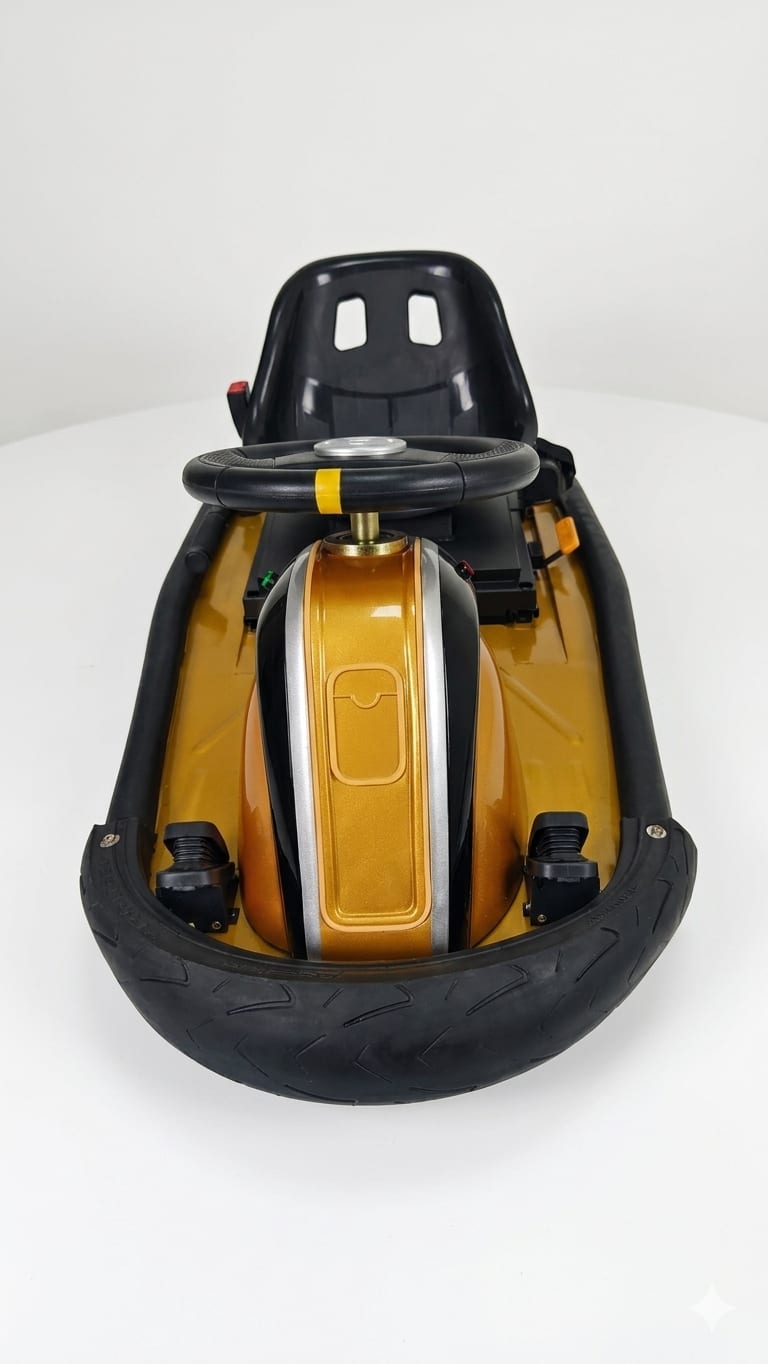 Yellow drift kart